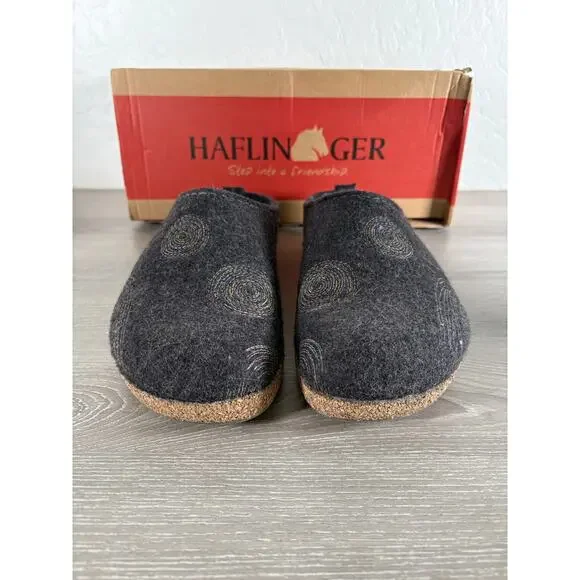 Haflinger GZ Spirit Navy Wool Women's Slippers Shoes- Size 39 US 8- EUC - Picture 4 of 8